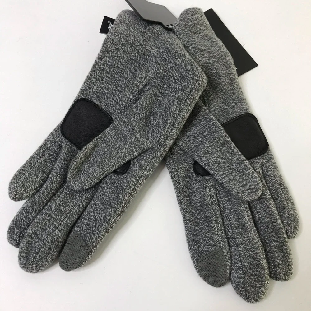 NORDSTROM ECHO New York Echo Touch Gray Heathered Gloves NEW Size L/XL